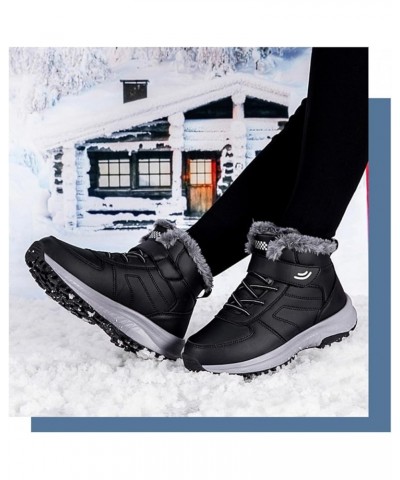 Men's Winter Snow Boots Women's Snow Boots Mens Winter Shoes Slip On Snow Boots Outdoor Warm Ankle Boots Grey $19.27 Outdoor ...