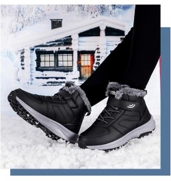 Men's Winter Snow Boots Women's Snow Boots Mens Winter Shoes Slip On Snow Boots Outdoor Warm Ankle Boots Grey $19.27 Outdoor ...