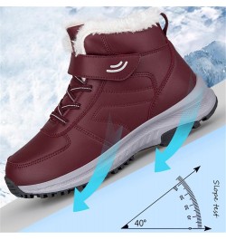 Men's Winter Snow Boots Women's Snow Boots Mens Winter Shoes Slip On Snow Boots Outdoor Warm Ankle Boots Grey $19.27 Outdoor ...