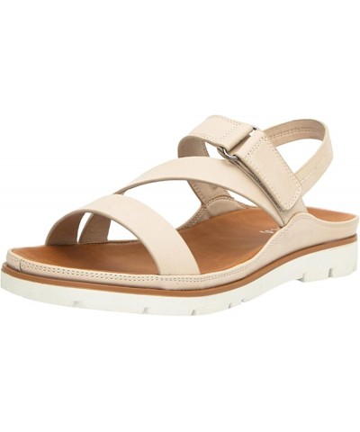 Womens Sandals Dressy Pattern Solid Roman Sandals Large Flat Non Slip Comfortable Summer Casual Sandals Beige $15.05 Sandals