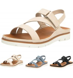 Womens Sandals Dressy Pattern Solid Roman Sandals Large Flat Non Slip Comfortable Summer Casual Sandals Beige $15.05 Sandals