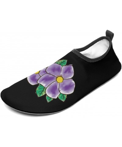 African Violet Flower Water Shoes Quick-Dry Sports Barefoot Shoes Swim Shoes Slip-on for Beach Pool Yoga $20.11 Athletic Shoes