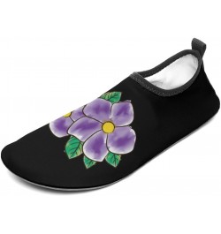 African Violet Flower Water Shoes Quick-Dry Sports Barefoot Shoes Swim Shoes Slip-on for Beach Pool Yoga $20.11 Athletic Shoes