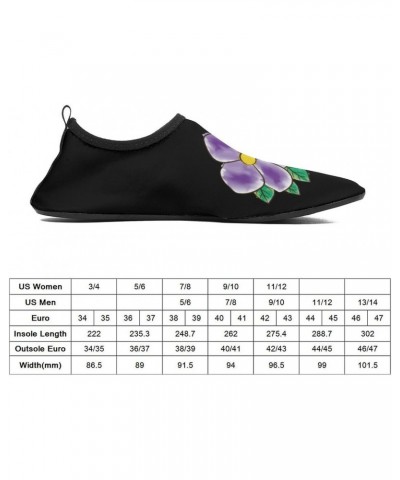 African Violet Flower Water Shoes Quick-Dry Sports Barefoot Shoes Swim Shoes Slip-on for Beach Pool Yoga $20.11 Athletic Shoes