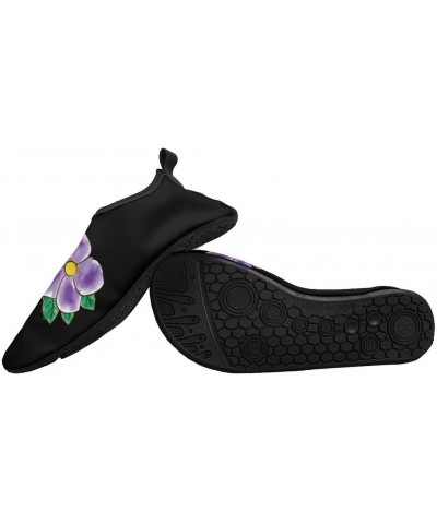 African Violet Flower Water Shoes Quick-Dry Sports Barefoot Shoes Swim Shoes Slip-on for Beach Pool Yoga $20.11 Athletic Shoes