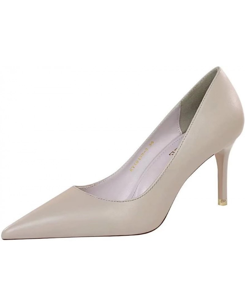 Women's Fashion Pointed Toe Stiletto High Heel Dress Pump Shoes A Gray $23.25 Pumps