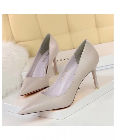 Women's Fashion Pointed Toe Stiletto High Heel Dress Pump Shoes A Gray $23.25 Pumps