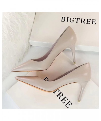 Women's Fashion Pointed Toe Stiletto High Heel Dress Pump Shoes A Gray $23.25 Pumps