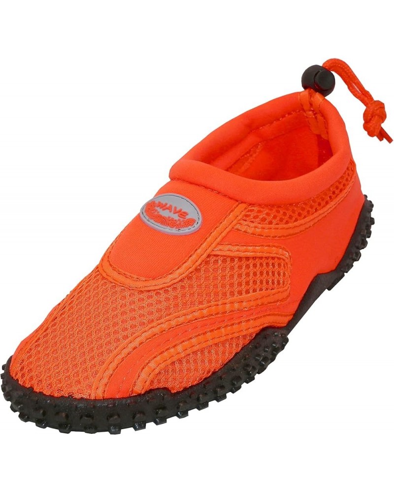 Women's Wave Water Aqua Socks Shoes Neon Orange $9.53 Athletic Shoes