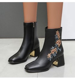 Thigh High Boots, Chunky Boots for Women, Rubber Boots for Women Combat Boots Boots for Women Pull On Boots Black-2 $31.92 Boots