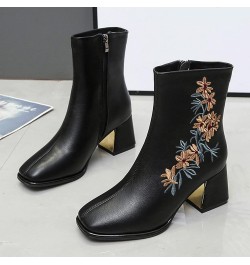 Thigh High Boots, Chunky Boots for Women, Rubber Boots for Women Combat Boots Boots for Women Pull On Boots Black-2 $31.92 Boots