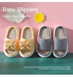 Girls Boys Slides Sandals House Slippers, Thick Bottom Non-Slip Slippers Indoor Outdoor Use, Cute Bow Slippers Light Breathab...