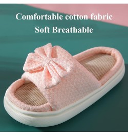 Girls Boys Slides Sandals House Slippers, Thick Bottom Non-Slip Slippers Indoor Outdoor Use, Cute Bow Slippers Light Breathab...