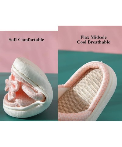 Girls Boys Slides Sandals House Slippers, Thick Bottom Non-Slip Slippers Indoor Outdoor Use, Cute Bow Slippers Light Breathab...