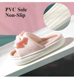 Girls Boys Slides Sandals House Slippers, Thick Bottom Non-Slip Slippers Indoor Outdoor Use, Cute Bow Slippers Light Breathab...