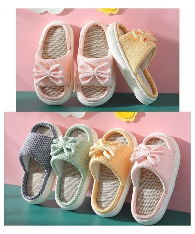 Girls Boys Slides Sandals House Slippers, Thick Bottom Non-Slip Slippers Indoor Outdoor Use, Cute Bow Slippers Light Breathab...