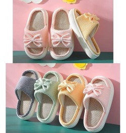 Girls Boys Slides Sandals House Slippers, Thick Bottom Non-Slip Slippers Indoor Outdoor Use, Cute Bow Slippers Light Breathab...