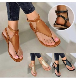 Sandals Women Comfortable Womens Flats Sandals Open Toe Slippers Flip Flops Shoes Summer Casual Black $10.95 Sandals