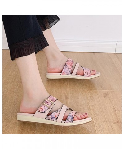 Slippers Flip Flops Sandals Women Flat Casual Light Women Fashion Shoes Womens Adventure Sandals (Pink, 8.50) Pink 8 $24.38 S...