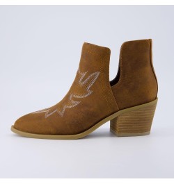 Women's Rustler Western bootie +Memory Foam, Wide Widths Available Brown $23.65 Boots