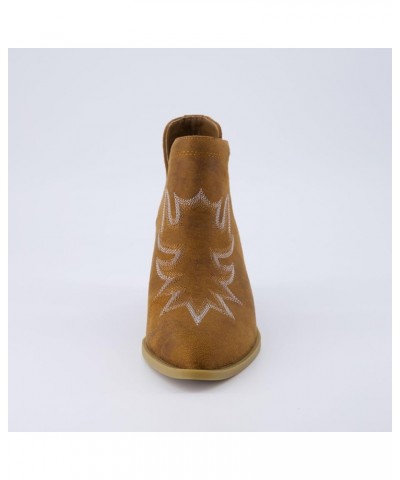 Women's Rustler Western bootie +Memory Foam, Wide Widths Available Brown $23.65 Boots