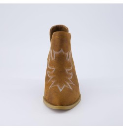 Women's Rustler Western bootie +Memory Foam, Wide Widths Available Brown $23.65 Boots