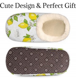 Slippers for Women Men Indoor and Outdoor Cozy Fuzzy Warm Anti-slip Slippers Soft Fluffy Winter House Bedroom Shoes Fruit Lem...