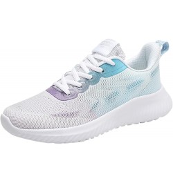 Women's Orthopedic Slip-On Walking Shoes Lightweight Soft Casual Sneakers, Ladies Sneakers Sky Blue $18.43 Loafers & Slip-Ons