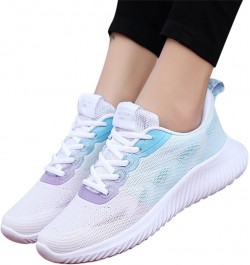 Women's Orthopedic Slip-On Walking Shoes Lightweight Soft Casual Sneakers, Ladies Sneakers Sky Blue $18.43 Loafers & Slip-Ons