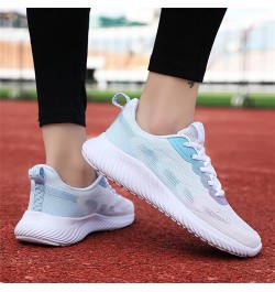 Women's Orthopedic Slip-On Walking Shoes Lightweight Soft Casual Sneakers, Ladies Sneakers Sky Blue $18.43 Loafers & Slip-Ons