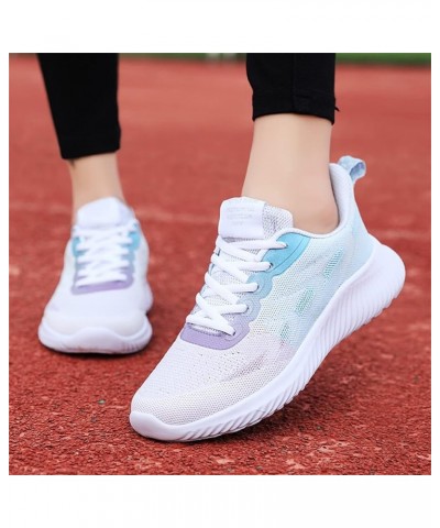 Women's Orthopedic Slip-On Walking Shoes Lightweight Soft Casual Sneakers, Ladies Sneakers Sky Blue $18.43 Loafers & Slip-Ons