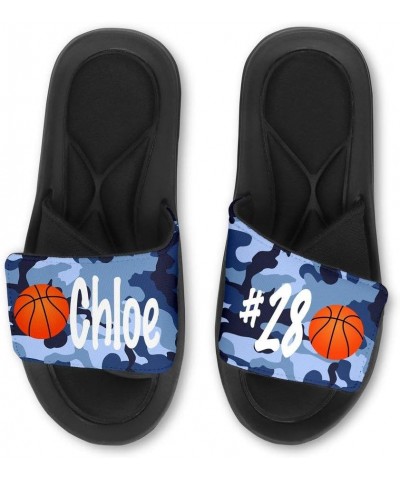 CUSTOM BASKETBALL Slides/Sandals/Flip Flops CAMO - PERSONALIZE with your Name, Number, School, or Logo! Camo 6 $17.50 Sandals