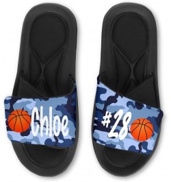 CUSTOM BASKETBALL Slides/Sandals/Flip Flops CAMO - PERSONALIZE with your Name, Number, School, or Logo! Camo 6 $17.50 Sandals