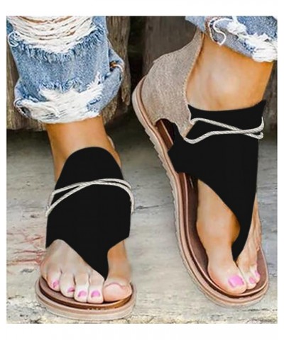 Wedge Sandals for Women Slip On Dressy Comfortable Slides Sandals Lightweight Breathable Shoes 176-qrcvgj-e-black $13.82 Sandals