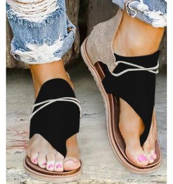 Wedge Sandals for Women Slip On Dressy Comfortable Slides Sandals Lightweight Breathable Shoes 176-qrcvgj-e-black $13.82 Sandals