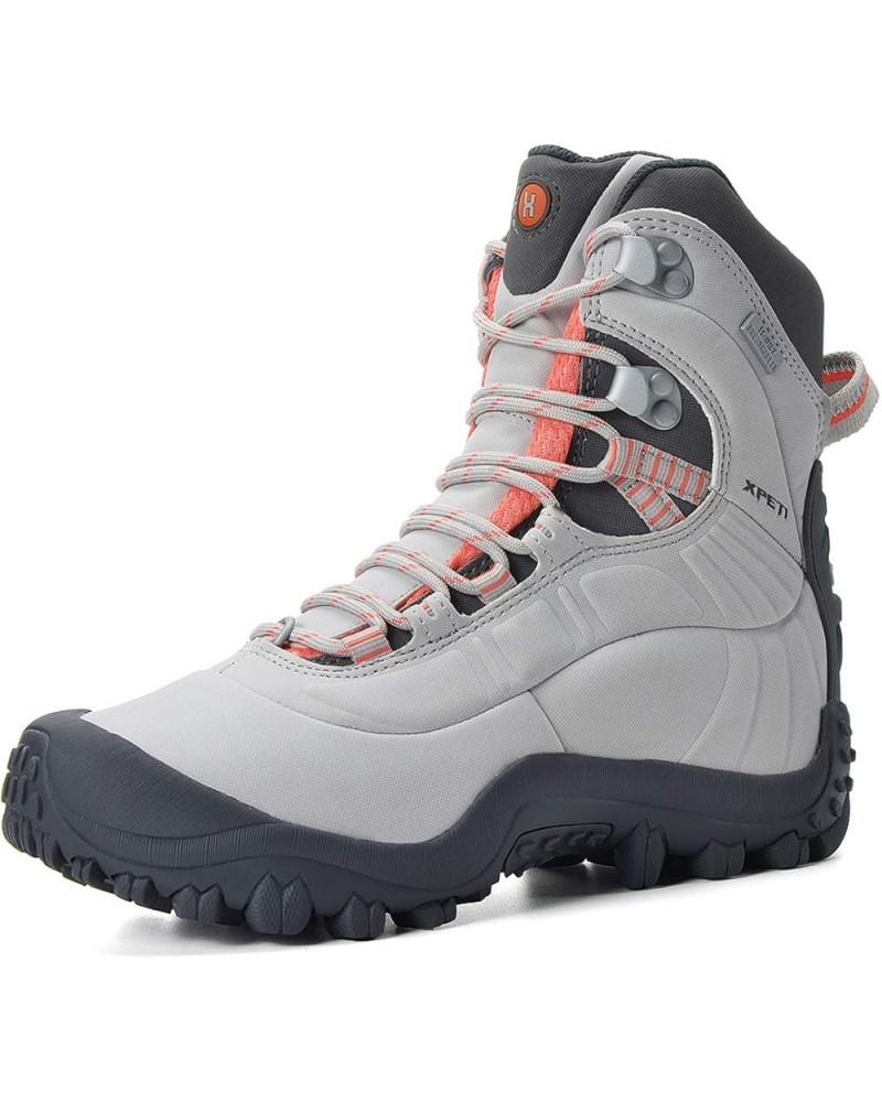 Women's Thermator Mid High-Top Waterproof Outdoor Hiking Boot White $25.85 Boots