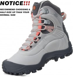 Women's Thermator Mid High-Top Waterproof Outdoor Hiking Boot White $25.85 Boots