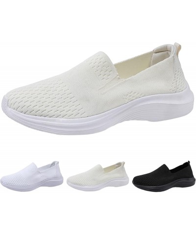 Women Sneakers Size 8 Comfortable Comfy Shoes for Women Slip Ons All Black Platform Tennis Shoes for Women Wedge Fashion Snea...