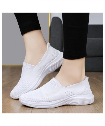 Women Sneakers Size 8 Comfortable Comfy Shoes for Women Slip Ons All Black Platform Tennis Shoes for Women Wedge Fashion Snea...