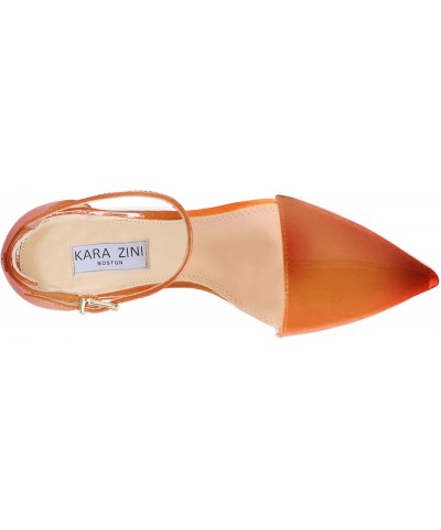 Handmade Slip-On Women's Orange Patina Pumps (Numeric_7) $52.63 Pumps