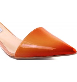 Handmade Slip-On Women's Orange Patina Pumps (Numeric_7) $52.63 Pumps