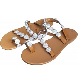 Sandals For Woman Flats For Women Flip Flops For Women Slides Women Platform Heels Wedges For Women Heeled Beach Sanda White ...