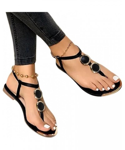 2021 Comfy Platform Open Toe Strapy Sandal Shoes Casual Summer Beach Travel Sandals for Women Z01-black $11.87 Sandals