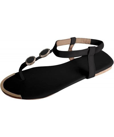 2021 Comfy Platform Open Toe Strapy Sandal Shoes Casual Summer Beach Travel Sandals for Women Z01-black $11.87 Sandals