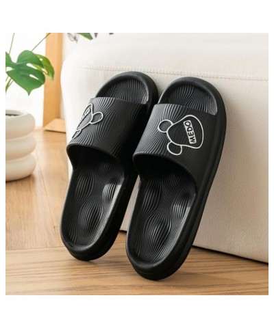 Bury Tony Unisex Cartoon Solid Color Slippers Indoor Outdoor Slippers Open Toe Non-Slip Quick Drying House Slippers fit US 5....