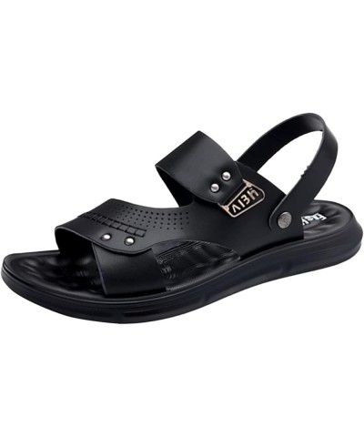 sandals Men Foldable Flats Black Flip Flops For Men Recovery Slides Men Deadlift Platform Wedge Heels For Men Heeled S C-blac...