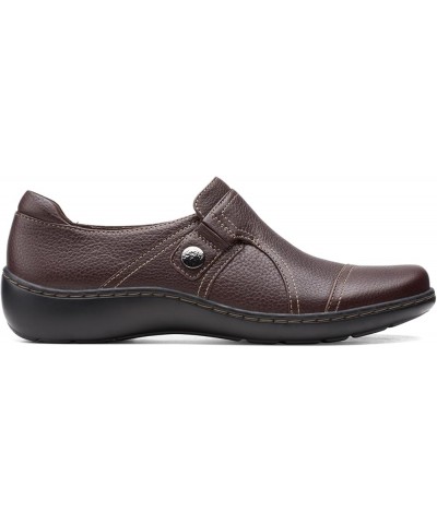 Womens Cora Poppy Dark Brown Tumbled $23.60 Loafers & Slip-Ons