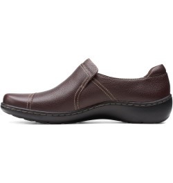 Womens Cora Poppy Dark Brown Tumbled $23.60 Loafers & Slip-Ons