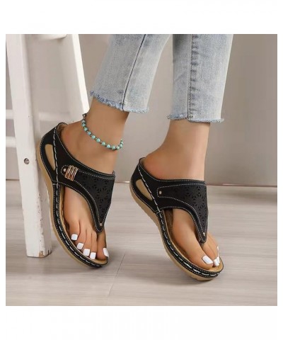 Orthopedic Sandals for Women Arch Support Wild Womens Comfortable Walking Sandals Orthopedic Flats Wide Sandals Women Comfort...