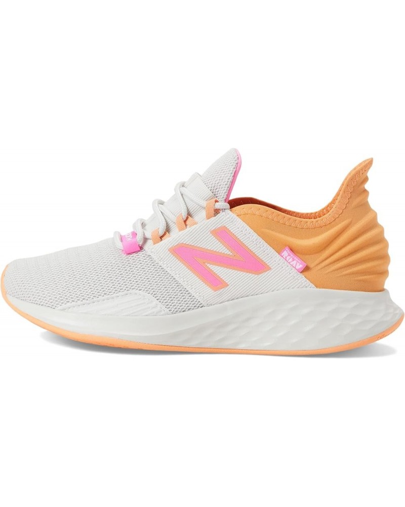 Women's Fresh Foam Roav V1 Sneaker Nimbus Cloud/Peach Glaze/Vibrant Pink $35.98 Athletic Shoes